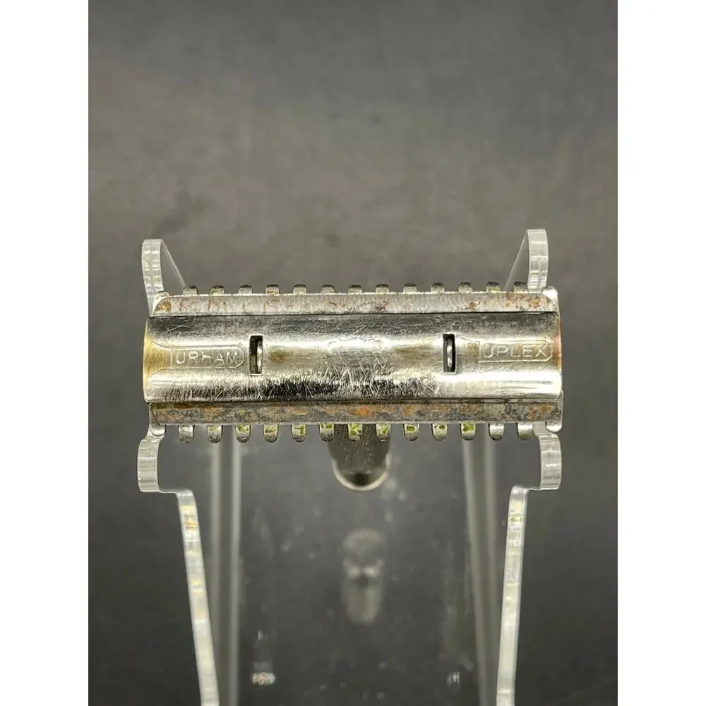 Vintage 1907 Durham Duplex Short Open Comb Double Blade Safety Razor *See Photos